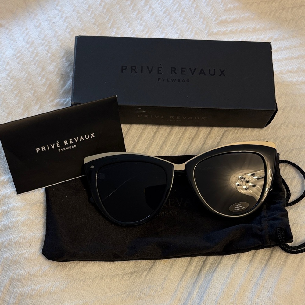 Prive Revaux Women's Black Cat Eye Sunglasses